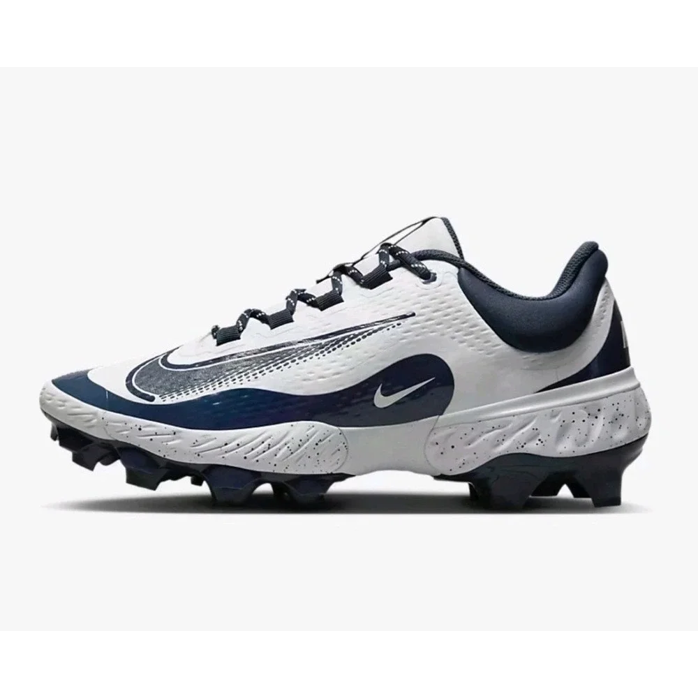 Nike Alpha Huarache Elite 4 Low MCS Navy Baseball‎ Cleats FD6255-107 Men's 10.5